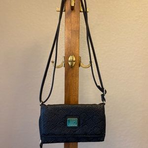Juicy Couture Black Faux Leather Crossbody